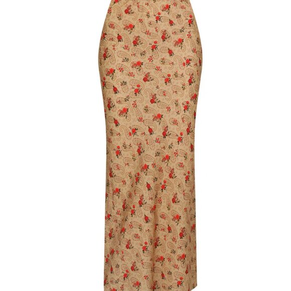 Spell Fleur bias-cut maxi skirt -- BNWT - Picture 4 of 5